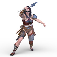Fototapeta premium 女性戦士
