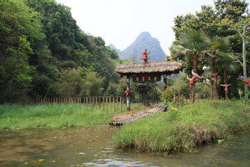 temple in a forest