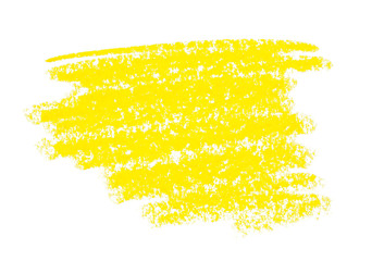  wax crayon paint strokes isolated on white