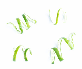 green lemon twist on white