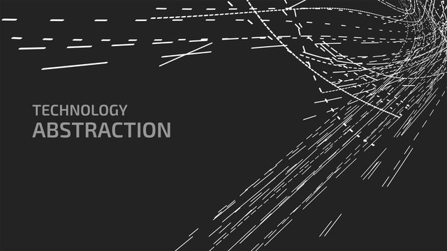 Abstract digital lines