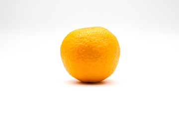 Single Orange with white background