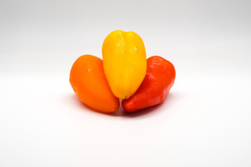 Peppers with White Background
