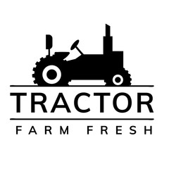 Tractor farm fresh graphic
