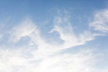 Pretty blue sky with white clouds 