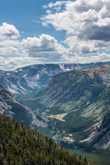 Scenic view along the Beartooth Highway in Montana.