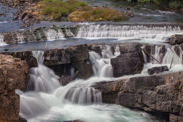 Fototapeta premium Waterfall in Glacier National Park