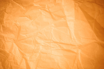 Fototapeta premium Brown crumpled paper background.
