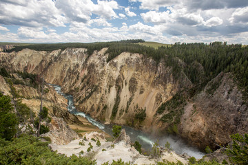 Grand Canyon of the Yellowstone in Yellowstone National Park, Wyoming.