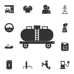 Oil car icon. Simple element illustration. Oil car symbol design from Petrol collection set. Can be used for web and mobile