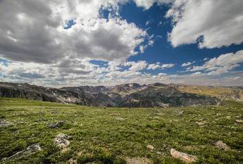 Fototapeta premium Scenic view along the Beartooth Highway in Montana.