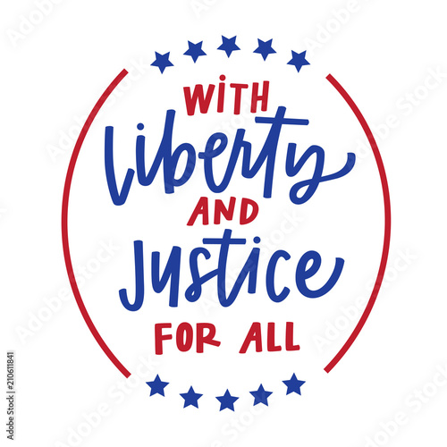 "Liberty and Justice for All" fichier vectoriel libre de droits sur la