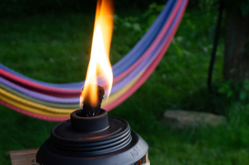 Backyard Flaming Tiki