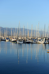 Fototapeta premium Boats in Santa Barbara, California