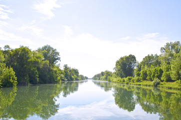 the river going beyond the horizon