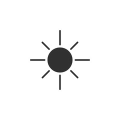 Sun vector icon