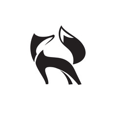 elegant simple stand fox logo