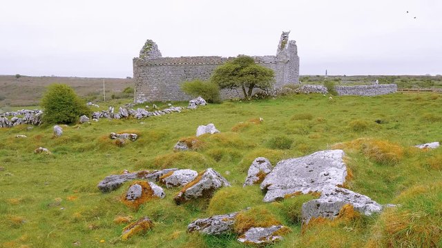 Ruin of a typical old Irish church