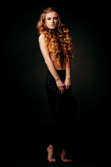 Naklejka premium full length female portrait
