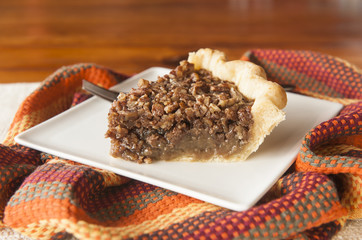 Slice of Thanksgiving Pecan Pie