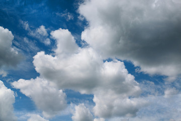 Obraz premium Photo background bright white big clouds