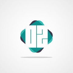 Initial Letter OZ Logo Template Design