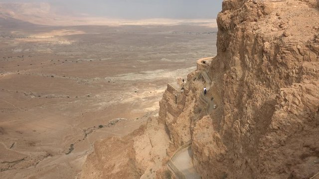 Masada fortress lookout - Dead Sea region, Israel