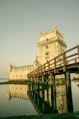 Belem Tower is a fortified tower located in  Santa Maria de Belem in Lisbon