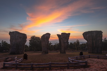 Sunrise at Mo Hin Khao, Phu Laen Kha National Park, Chaiyaphum Thailand