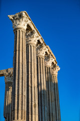 Temple of Evora is one of the historical sites of the citty of Evora, Portugal.