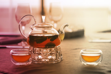 Photo of a macro of delicious herbal tea