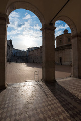 Spoleto (Italy) - The charming medieval village in Umbria region with the famous Duomo church, old castle and the ancient bridge named 'Ponte delle Torri'
