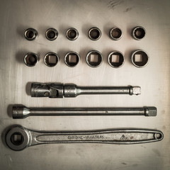 Repair tools for car on metallic panel