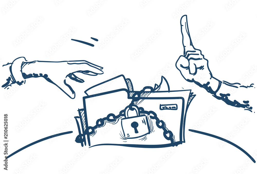 Aufkleber do not touch hand pointing folder padlock general data protection regulation gdpr server security gu