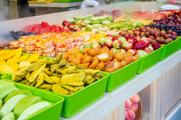 Fresh and bright fruit background