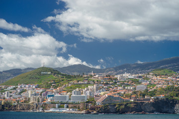 Fototapeta na wymiar View on Funchal city Madeira