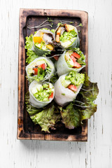 Vegetable spring rolls
