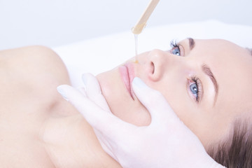 Hair removal. Cosmetic procedure. Beauty and health. Bright skin