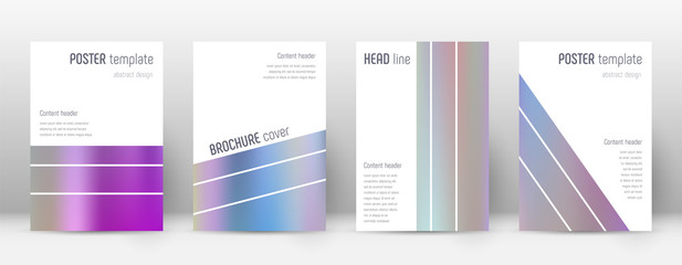 Flyer layout. Geometric positive template for Brochure, Annual Report, Magazine, Poster, Corporate Presentation, Portfolio, Flyer. Alive color gradients cover page.