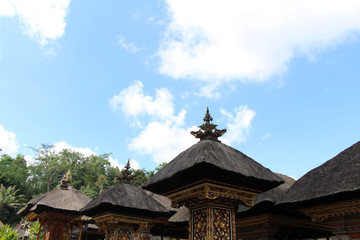 Aroud Pura Tirta Empul water temple complex in Bali