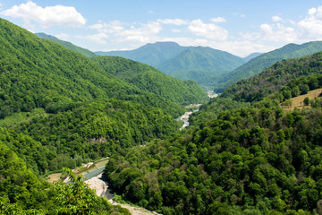 River Shahe village Solok-Aul Krasnodar region