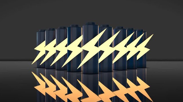 Battery power electrical energy supply of rechargeable green energy