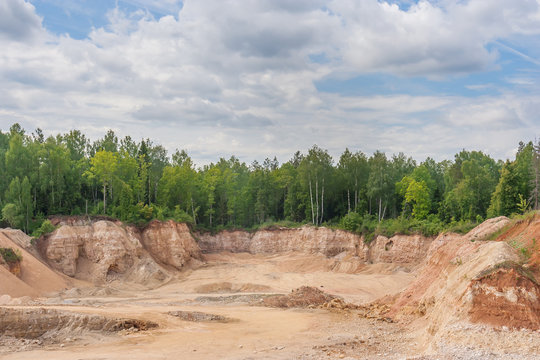 View of the dolomite quarry