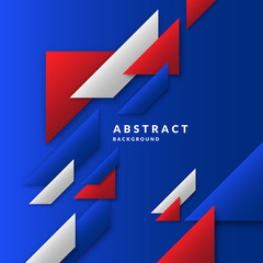 Modern collage of simple geometric shapes. Abstract composition and background for the poster.