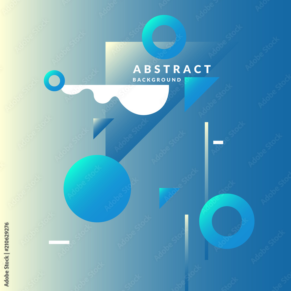 Poster abstract geometric background with triangles in a flat, minimalistic style.