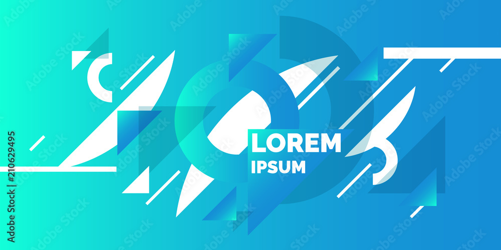 Poster abstract geometric background with triangles in a flat, minimalistic style.