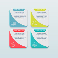 Business infographics template design elements for your business with icons.
