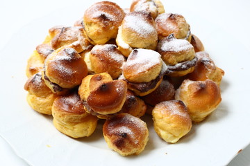 Bignè crema e cioccolato