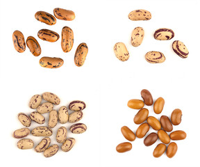Fototapeta na wymiar Haricot beans isolated on white background