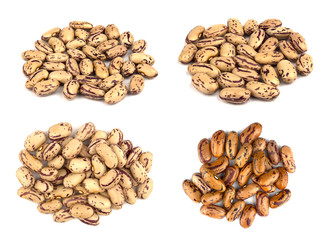 Haricot beans isolated on white background